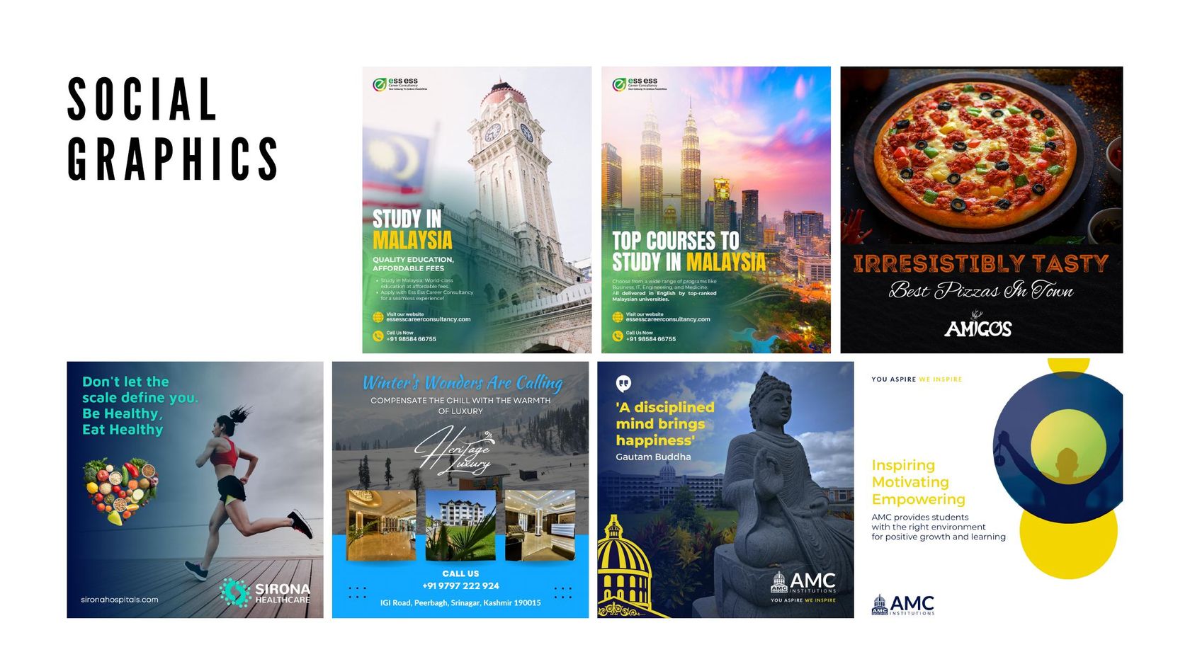 Social media creatives gallery one