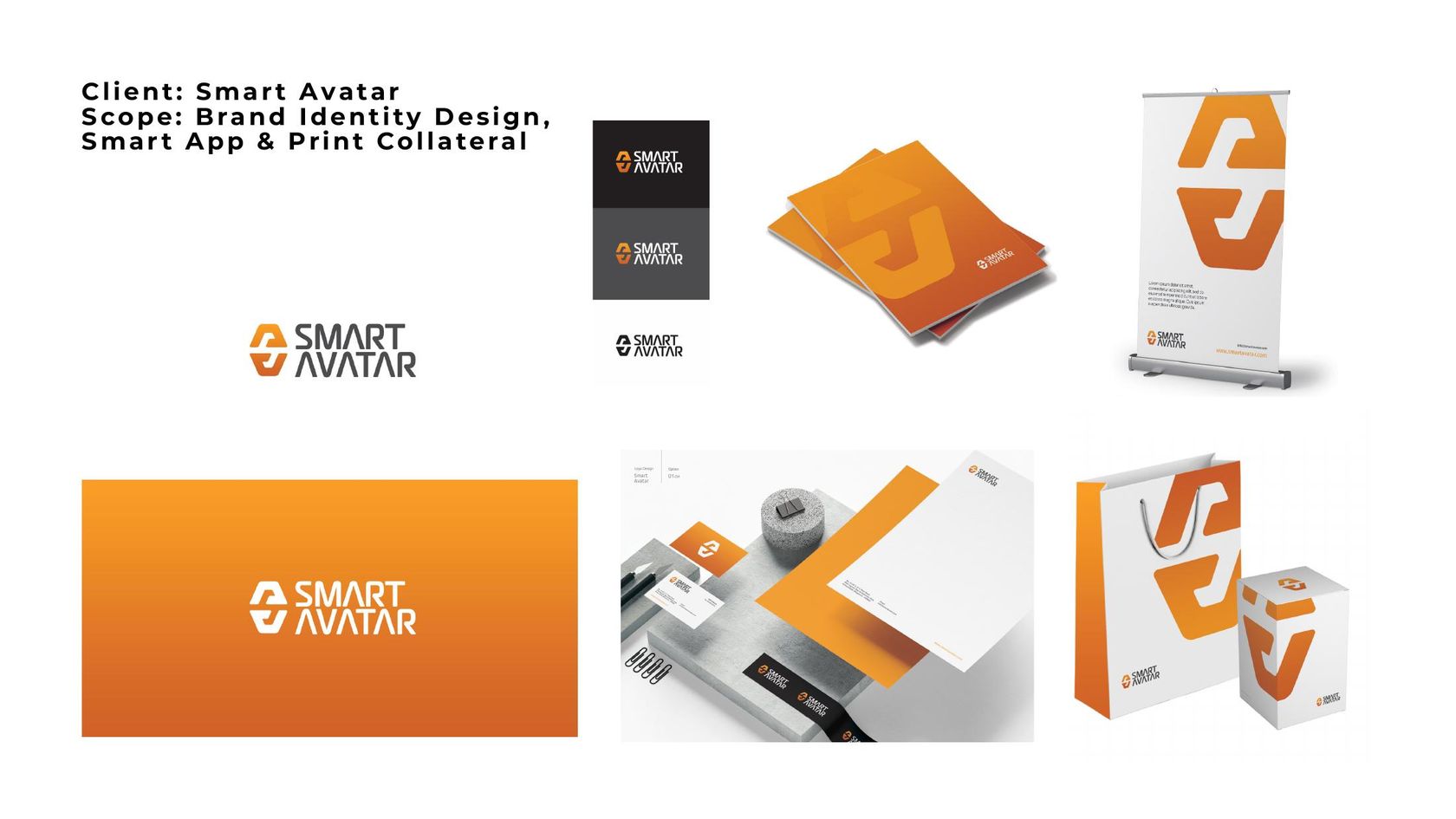 Smart Avatar - brand identity, smart app and print collateral